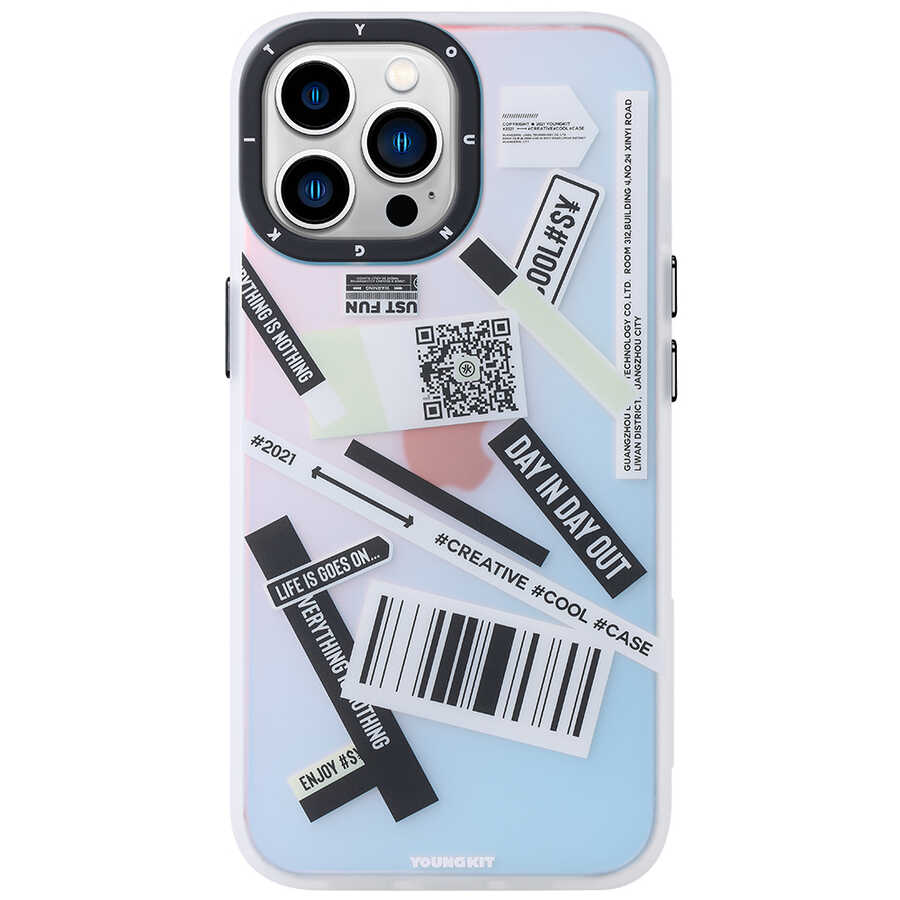 YoungKit Fashion Culture Time Serisi iPhone 13 Pro Telefon Kılıfı - 1 YoungKit Fashion Culture Time Serisi iPhone 13 Pro Telefon Kılıfı - 1